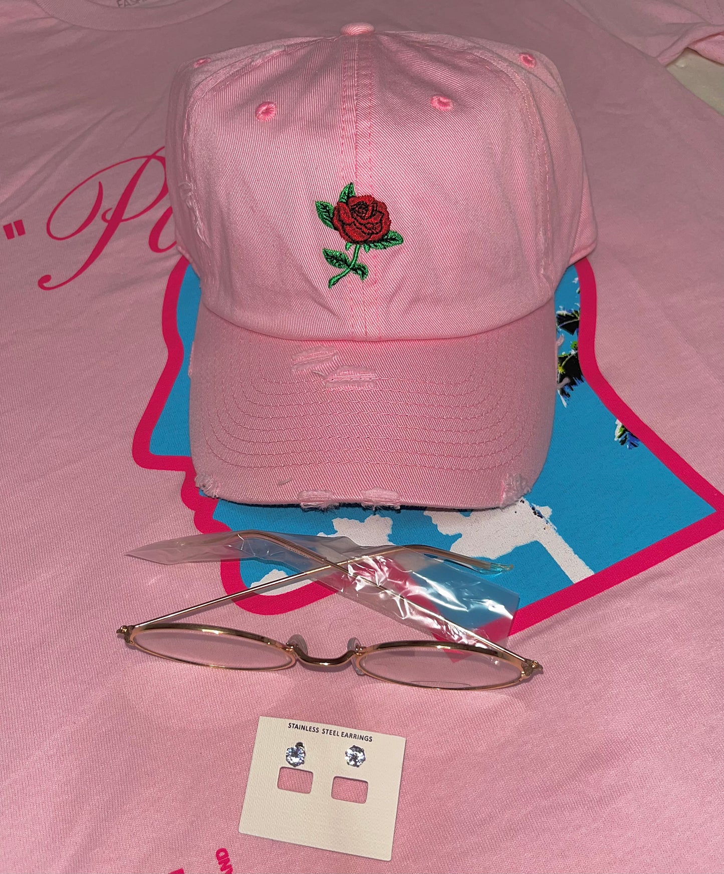 Rosary Pink Hat