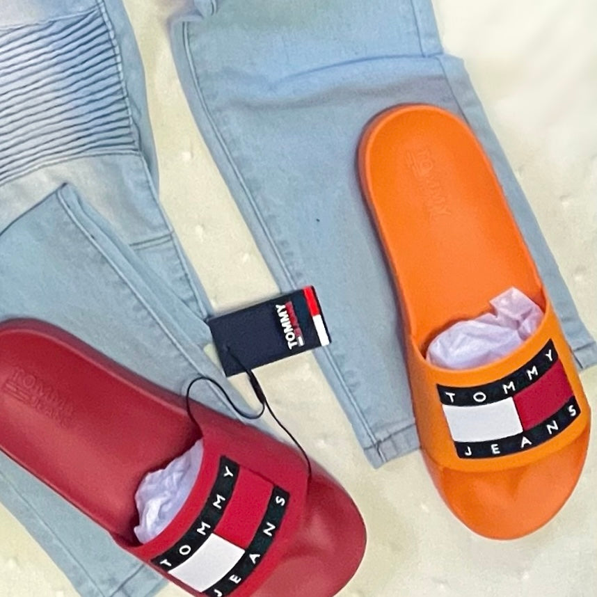 Orange Tommy Slides