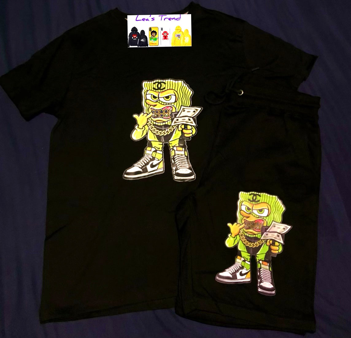 Thug SpongeBob short pants (only)