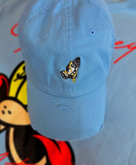 Pray For Me Hat: Blue