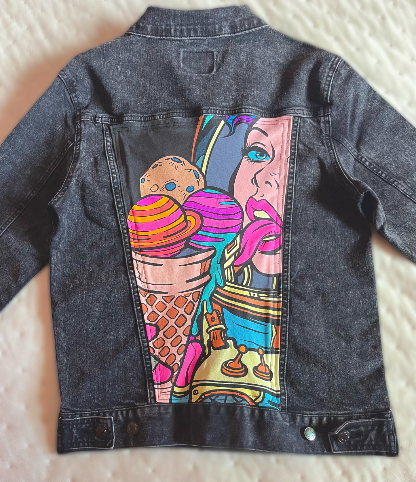 Black Space Jeans Jacket