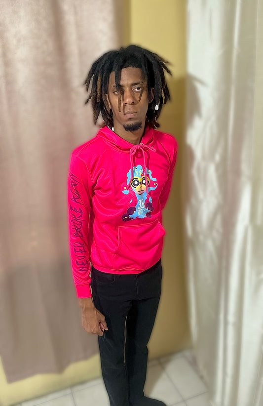 Sky Pink Never Broke Again Hoodie